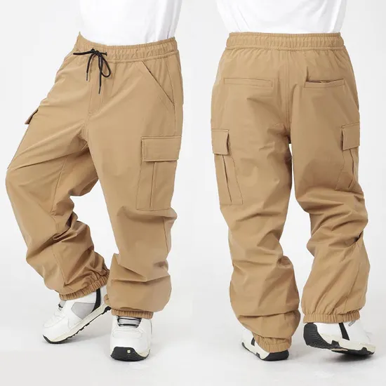 Pantalon de randonnée à coque souple, doublure polaire épaisse, avec poches, Extra Baggy, Style loisirs, chaud, pour l'hiver, pour le Ski et la neige
